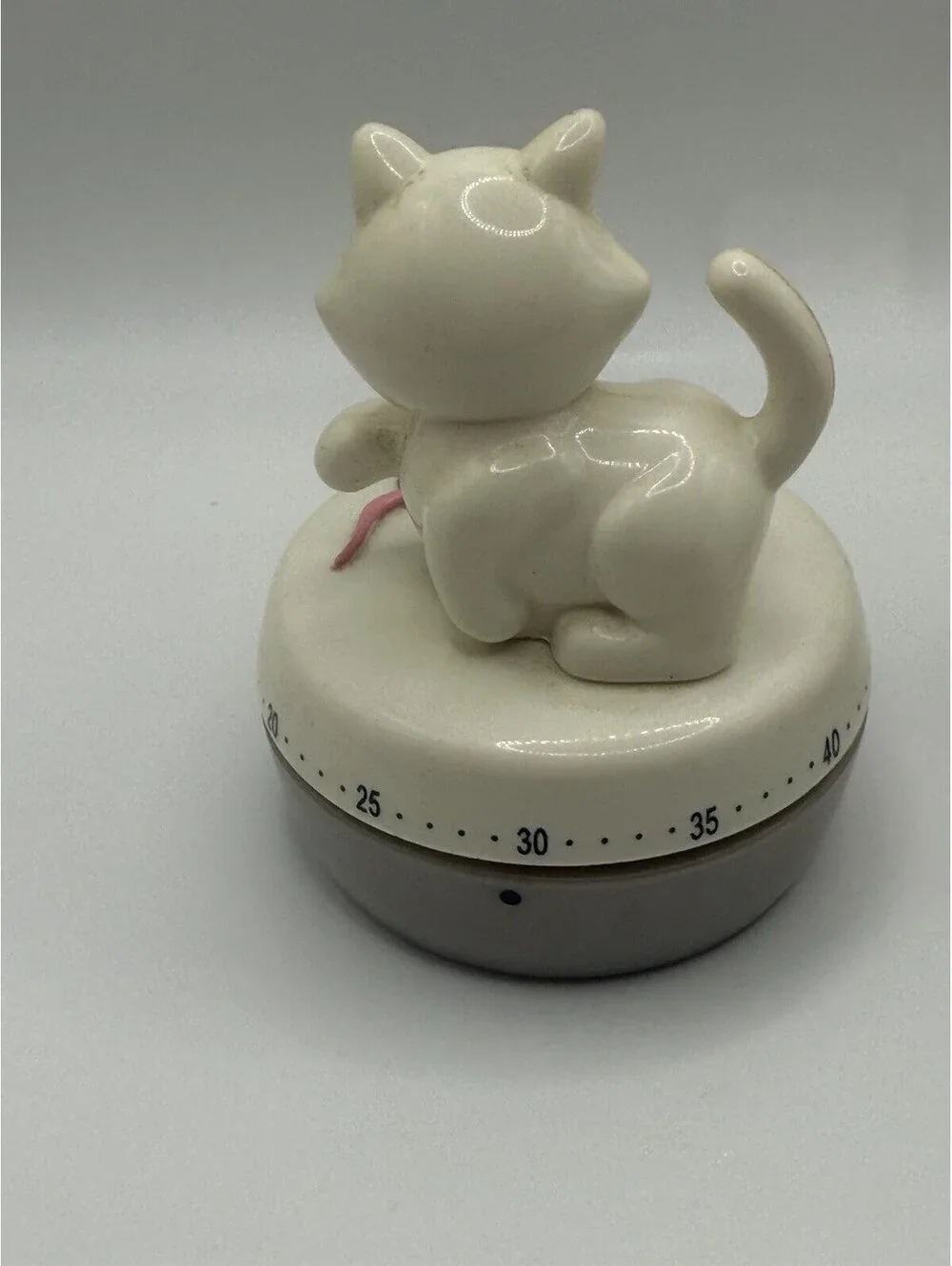 Joie Meow 3 White Kitty Cat Stackable Measuring Cups And Timer1/4 1/2 &1 Cup Set